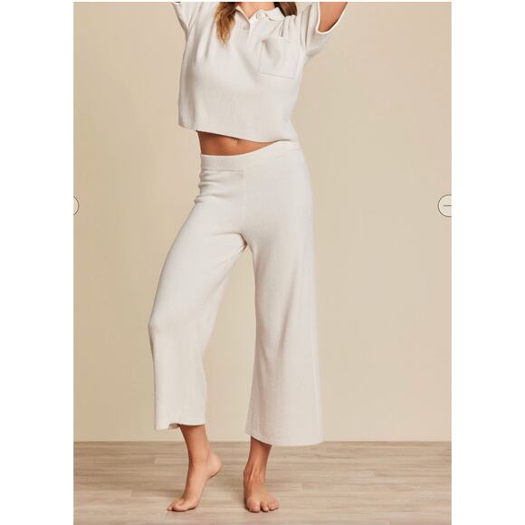 Barefoot Dreams Pants - BAREFOOT DREAMS NWT CozyChic Ulra Light Side Stripe Crop Pants // XL